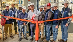 Inhance Technologies leadership and project teams celebrate the start of packaged fluorine production during a ribbon-cutting ceremony at the Catoosa, Oklahoma facility.