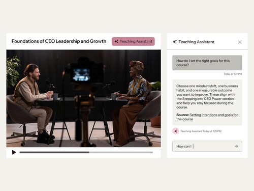 Thinker, an AI teaching assistant (CNW Group/Thinkific Labs Inc.)