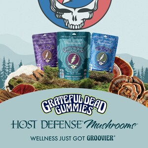 Host Defense® Mushrooms® Launches Grateful Dead Gummies™ in First-Ever Wellness Supplement Collaboration with the Grateful Dead