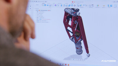 Mike Schultz designing in Autodesk Fusion