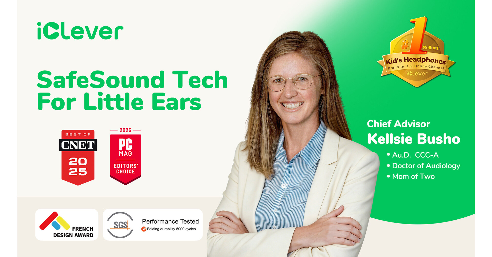 iClever Joins Forces with Renowned Audiologist Kellsie Busho to Champion Childrens Hearing Health on World Hearing Day 2026 iClever Joins Forces with Renowned Audiologist Kellsie Busho to Champion Childrens Hearing Health on World Hearing Day 2026