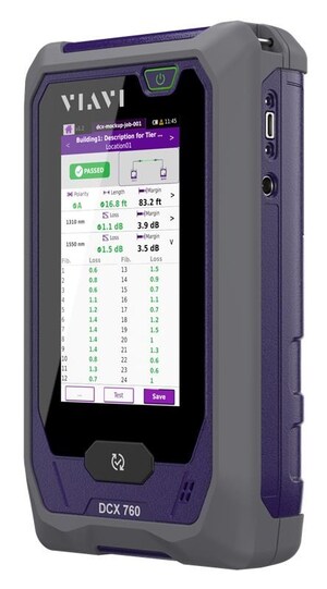 VIAVI Speeds Multifiber Certification with Optical Loss Test Set for Testing Up to 24 Fibers Simultaneously