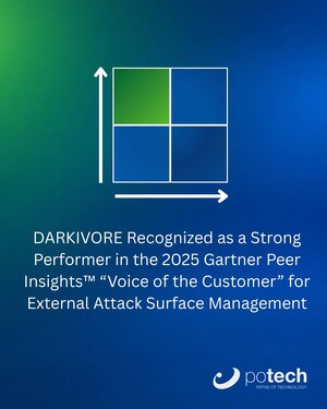 Potech Recognised as Strong Performer in Gartner® Voice of the Customer for EASM