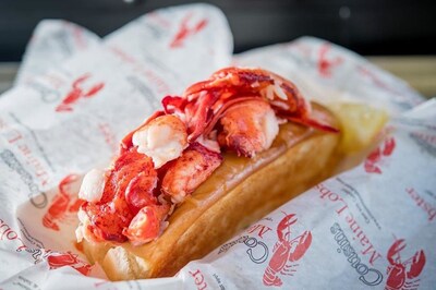 Connecticut-style lobster roll with warm, buttery Maine lobster on a toasted New England roll. Connecticut-style lobster roll with warm, buttery Maine lobster on a toasted New England roll.
