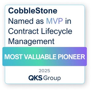 CobbleStone Software Named MVP (Most Valuable Pioneer) in Contract Lifecycle Management on the QKS AI Maturity Matrix™