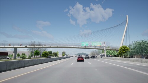 Rendition of BPOC over Hwy 101 near SJRC