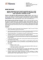 MEREN ANNOUNCES 2025 FOURTH QUARTER AND FULL-YEAR RESULTS, ITS YEAR-END 2025 STATEMENT OF RESERVES AND FIRST QUARTERLY DIVIDEND OF 2026 (CNW Group/Meren Energy Inc.)