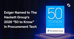 Exiger Named to The Hackett Group's 2026 "50 to Know" in Procurement Tech