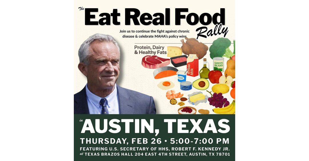 HHS Secretary Robert F. Kennedy Jr. to Headline Austin Eat Real Food Rally