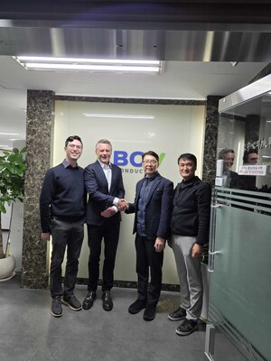 femtoAI and ABOV executives at deal signing. femtoAI and ABOV executives at deal signing.