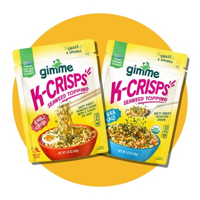 Gimme Seaweed Debuts K-Crisps™ inspired by Korea’s beloved pantry staple, jaban. Gimme Seaweed Debuts K-Crisps™ inspired by Korea’s beloved pantry staple, jaban.