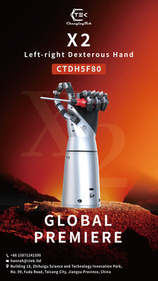 Changingtek Robotics Launches the World’s First Adaptive “X2” Left-Right Dexterous Hand