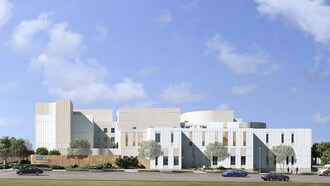 Rendering of the new UCLA neuropsychiatric hospital and comprehensive mental health campus