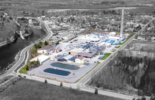 Aerial view of SGS' Metallurgical Centre of Excellence (Lakefield, Canada). (CNW Group/SGS)