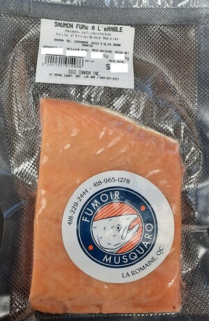 Mise en garde à la population - Mode et durée de conservation inadéquats pour la consommation sécuritaire de saumon fumé à l'érable de la marque Fumoir Musquaro préparé et vendu par l'entreprise Hébergement Copaco Natashkuanniss