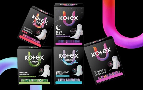 Kotex® Raises the Bar in Feminine Care with the Launch of New Pad and Liner Portfolio