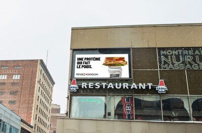New ‘You Turkey’ billboard on rue Sainte-Catherine in Montréal, QC (CNW Group/Think Turkey)