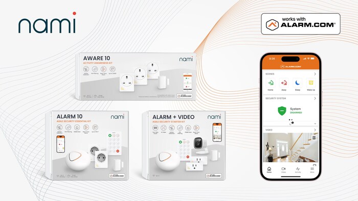 nami Introduces Agile Security and Personal Awareness Systems compatible with Alarm.com Ahead of MWC 2026