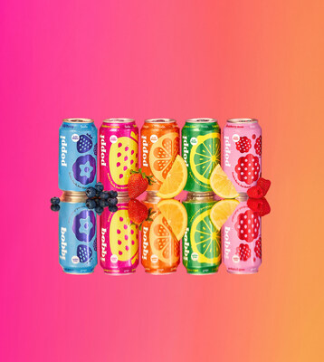 poppi full range, five thirst-quenching flavours