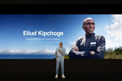 Eliud Kipchoge HUAWEI WATCH GT Runner Embaixador Global (PRNewsfoto/HUAWEI) Eliud Kipchoge HUAWEI WATCH GT Runner Embaixador Global (PRNewsfoto/HUAWEI)