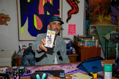 Persue in his studio