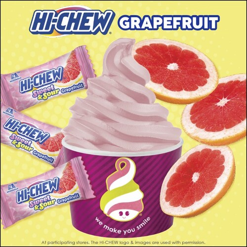 HI-CHEW® and Menchie's Frozen Yogurt launch limited-edition HI-CHEW® Grapefruit Flavor.