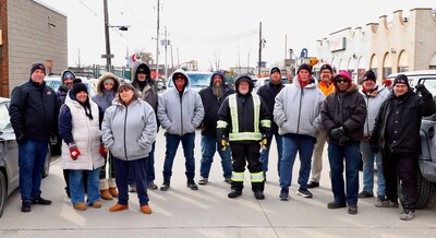 Unifor has strengthened its picket lines after the company was observed using scab labour at the Windsor facility. (CNW Group/Unifor)