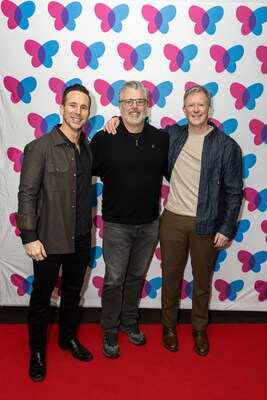 EBRP CEO Michael Hund (left), philanthropist Dr. Jeff Heddles (center), and Matter of Time director Matt Finlin (right) at the Toronto Matter of Time screening event, marking the final stop of the film’s theatrical run ahead of its Netflix premiere.