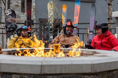 Skiers take a break from the slopes and enjoy one of Tamarack's many restaurant options. Skiers take a break from the slopes and enjoy one of Tamarack's many restaurant options.