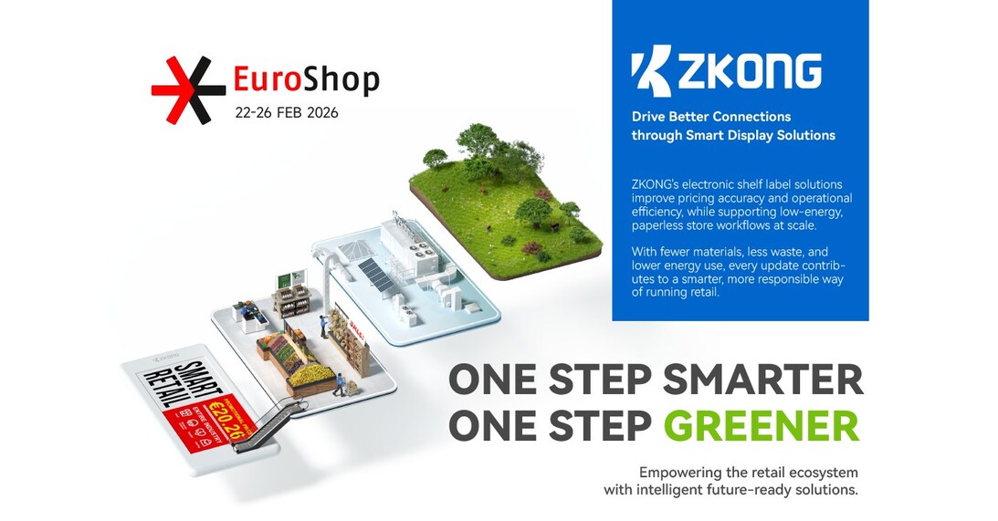 ZKONG predstavuje na veľtrhu EuroShop 2026 inteligentné maloobchodné riešenia novej generácie
