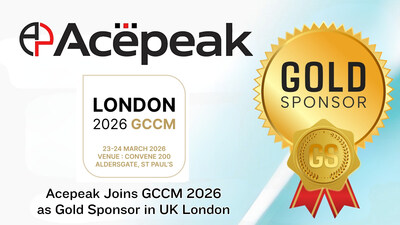Acepeak Joins GCCM 2026 as Gold Sponsor in UK London