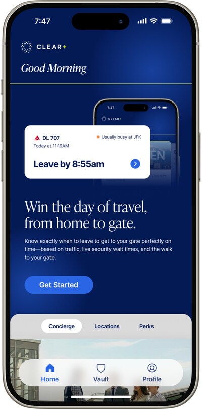 CLEAR Mobile App (PRNewsfoto/CLEAR)