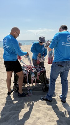 The SPOT team preparing for distribution on Fort Lauderdale Beach. The SPOT team preparing for distribution on Fort Lauderdale Beach.