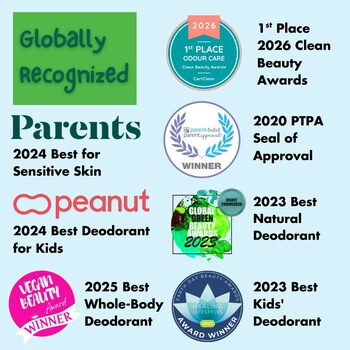 Globally recognized MONA Brands' Deodorant for Kids - Multiple Award Winning Product