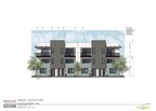 Front elevation for residences at Marina Landing; for discussion purposes only.