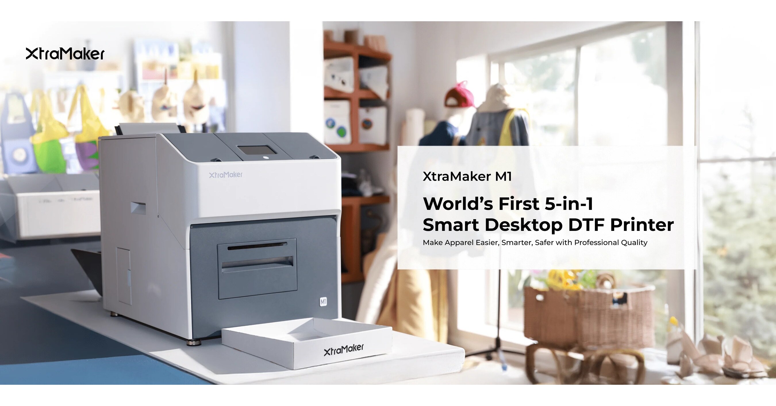 XtraMaker Launches 5-in-1 Desktop DTF Printer, Delivering Consistent, High-Quality Output for Small Businesses and Creators