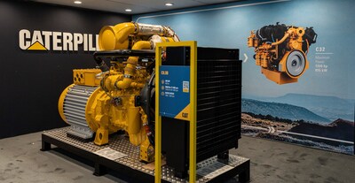 The South Hall exhibit features Caterpillar’s latest power systems, including new engines.