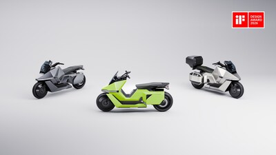 One Motocycle, Three Identities: OMO X could seamlessly switch between Scooter, Street, and GT modes. (PRNewsfoto/OMOWAY) One Motocycle, Three Identities: OMO X could seamlessly switch between Scooter, Street, and GT modes. (PRNewsfoto/OMOWAY)