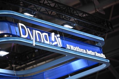 Dyna.Ai showcases its 'AI Workforce, Better Results' branding at SFF 2025