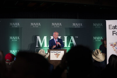 Sec. Robert F. Kennedy Jr. addressing the crowd in Austin