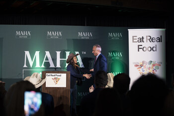 Rep. Monica De La Cruz welcoming Sec. Robert F. Kennedy Jr.