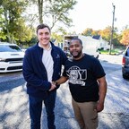 Kawahn Young with Thompson Creek President Chris Sever.