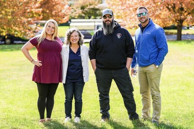 Lindsey and Seth Meyer with Thompson Creek's Katie Perugini and A.J. Teets