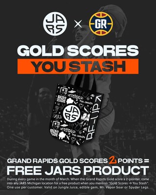 JARS Cannabis Launches March Basketball Initiatives Through Ongoing Grand Rapids Gold Partnership