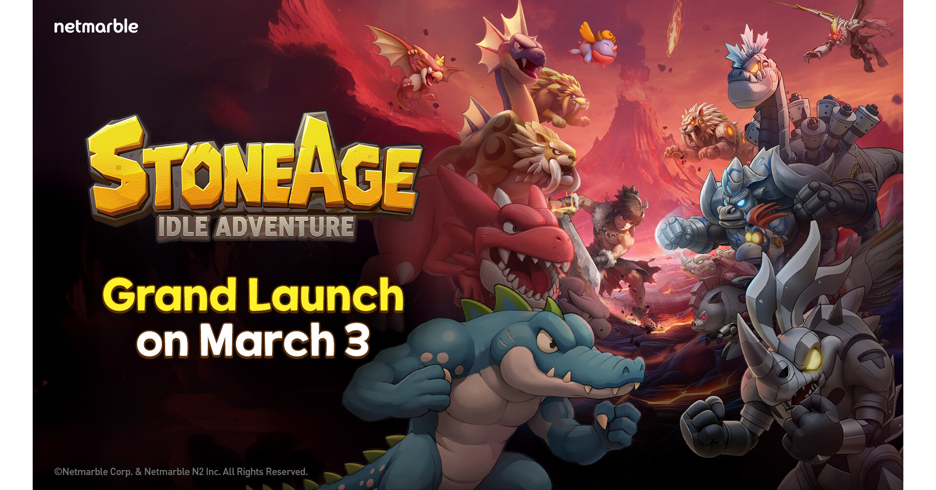 NETMARBLE HARI INI LUNCURKAN "STONEAGE IDLE ADVENTURE" SECARA GLOBAL