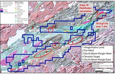 Figure 4 – Location of PMX exploration holes with areas of interest tested in the summer-fall of 2025. (CNW Group/Power Metallic Mines Inc.)