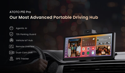 ATOTO P10 Pro Debuts on Kickstarter with AI Vision Safety Guard and Dual 1080p Recording