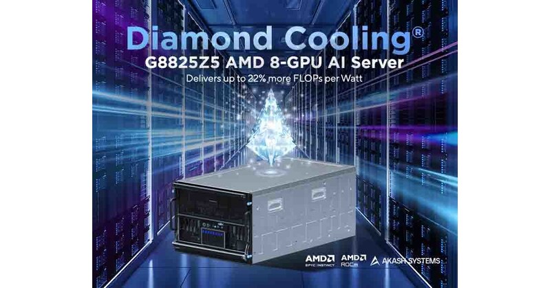 Akash Systems Luncurkan Server AI Pertama di Dunia dengan Teknologi Pendingin Berbahan Berlian yang Didukung GPU AMD Instinct™ MI350X dan MiTAC Computing