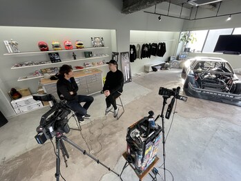 From the set of one of RACER's motorsports podcasts.