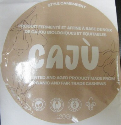 Cajù style camembert (Groupe CNW/Ministère de l'Agriculture, des Pêcheries et de l'Alimentation) Cajù style camembert (Groupe CNW/Ministère de l'Agriculture, des Pêcheries et de l'Alimentation)